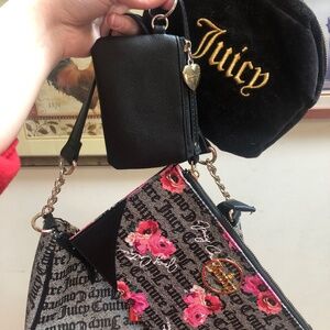 Juicy couture bundle (y2k purse, wristlet, coin purse, and makeup/travel pouch)